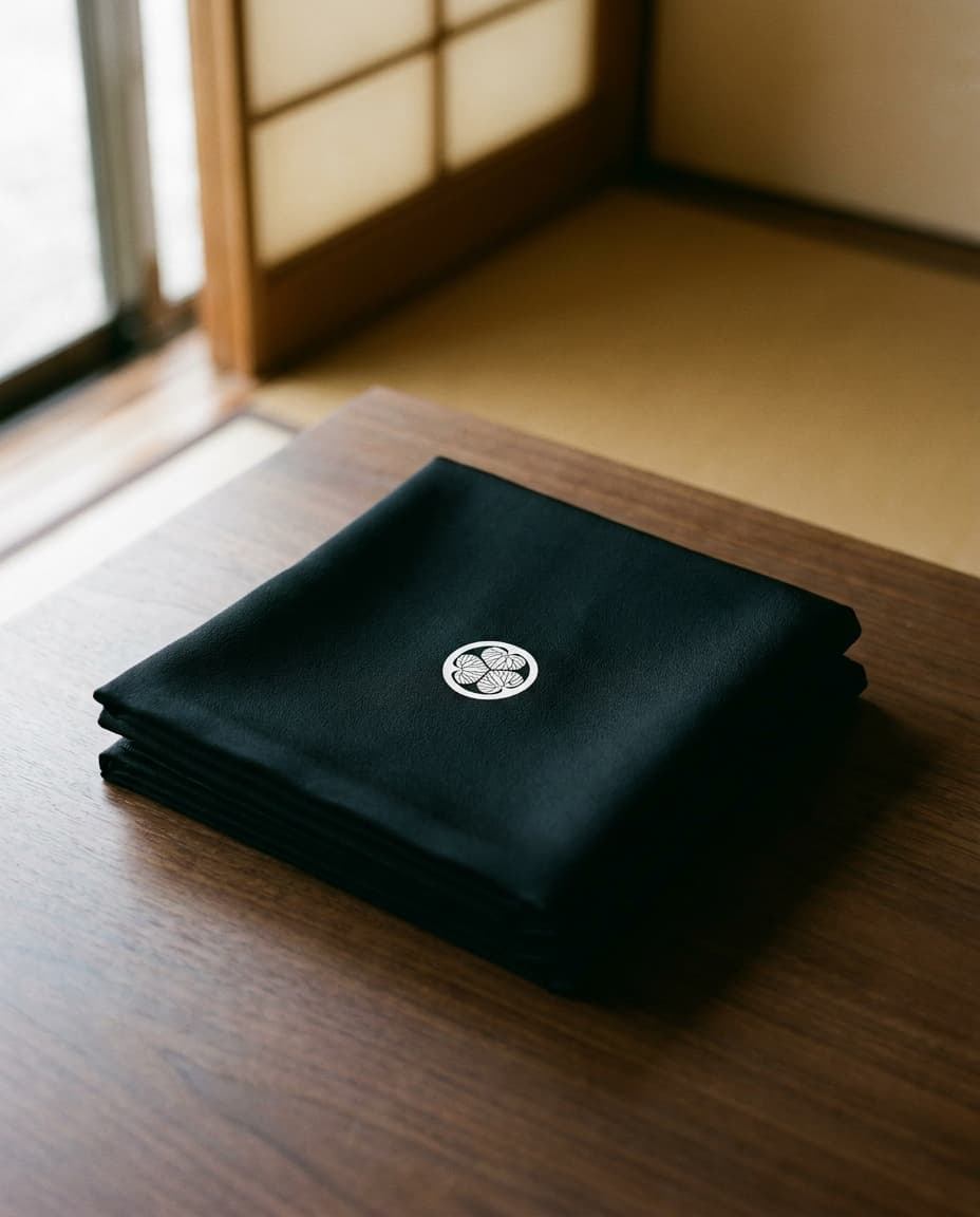 京黒紋付染